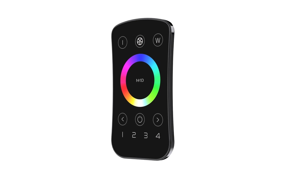LTECH Mini RF remote control RGBW Black 4 zone - M4D